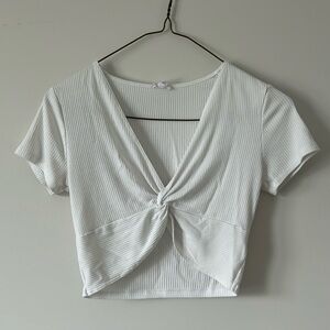 Garage Twist Front Cropped Tee